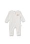 100% Organic Cotton ,Baby Girl Romper Rib Knit – Little Princess Printed – Newborn and Baby Series - 5
