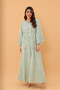 Mint Azure Bloom Jalabiya - 5