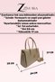 Women's Black Handbag with Shoulder Bag Gold Accessories, Stylish Classic for Daily & Office Use Bag Si - 2