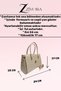 Women's Black Handbag with Shoulder Bag Gold Accessories, Stylish Classic for Daily & Office Use Bag Si - 2
