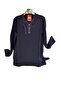 New Season Women's Clover Fabric Combed Cotton Stone-Embellished Blouse
