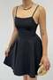 Elegant Mini Dress with Square Neckline and Flare Skirt - Party / Graduation / Special Night 077 - 2