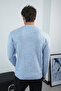 سترة سيلينس مطرز بيبي بلو للرجال ذات تصميم عادي - 4