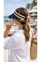 Women's Straw Visor Hat, Straw Visor Hat, Straw Beach Hat, Summer Sun Protection Straw Hat - 3