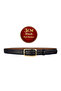 Genuine Leather , 3 cm Gold Color Buckled , Black, Sewn Classic Women's Belt I, 3Cmkla50