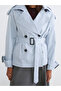 Double Breasted Collar Women's Trench Coat - 3
