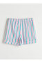 Mixed Shirt Collar Striped women's shorts pajama set - 5