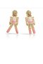 Valery Pink Lead Soldier Figure Earrings - 2