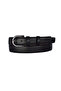 جلد أصلي، 3 سم لون نيكل أسود بإبزيم، أسود، مخيط كلاسيكي للنساء حزام i، 3سمKLA21 - 2