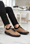 Sand Nubuck Genuine Leather Men's Casual Shoes - 3
