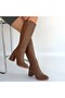 Mink Zippered Women's Heeled Boots - 4