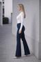 Women's Spanish Collar Jeans Pants - 4
