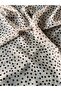 Cream Background Blue Coffee Tones Foulard - 4