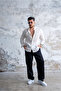Raw Linen Oversize Shirt White