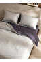 Mia 100% Cotton Double Duvet Cover Set Fitted Sheet 6 Pieces - 2