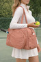 Parachute Fabric Tennis Bag with Racket Compartment, Padel Bag, Sports Bag and Tennis Bag, Brick Color Sports Bag, Tennis Sock Gift - 4