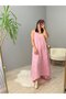 Tassel Detailed Strap Dress - Pink - 3