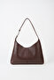 Women's Bitter Brown Crane Organizer with Faux Leather Snap Closure Hooks, Hanger and Shoulder Bag Handles - 2