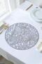 Set of 6 Placemat I Supla Round Silver 38 cm – Acr-621/20