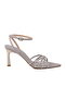 Silver Women's Heeled Sandals - 2