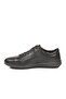 Black Genuine Leather Men's Casual Shoes - 4