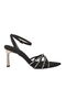 Black Women's Heeled Sandals - 2