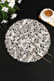 Set of 6 Placemat I Supla Round Silver 38 cm – Acr-625/20 - 2