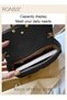 Women's Shoulder Bag, Black PU Leather Magnetic Clasp Crossbody Bag Women's Quilted Leather Chain Sh - 3