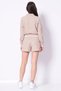 Sarah Piqué Hakim Collar Full Zipper Women's Beige Tracksuit Top V6Gq05K2916-G1Bw - 3