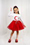 Red Colorful Girls' Fluffy Tutu Skirt with Silver Ribbon |   April 23 |   October 29 - 2
