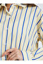 Yellow Striped Oversized Shirt - 4