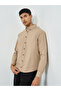 Men Brown Cotton Relaxed Fit Shirt