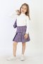 Girl's Vest Set Skirted Badili Three-Piece Holiday Outfit - 2