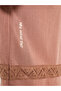 Men Brown Oversized Lace Detail Short Sleeve Shirt - 4