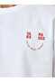 Men White Graphic Print Crew Neck T-Shirt - 3