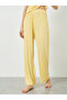Yellow Ribbed Knit Tank and Pyjama Set - 5