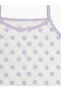 Pack of 2 - Girls Lilac Printed Cotton Vest - 3