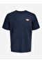 Navy Blue Crew Neck Cotton T-Shirt