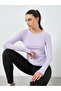 Lilac Seamless Contour Detail Short Sleeves Top