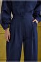 100% Cotton Pants Navy Blue - 3