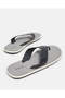 Men Grey Solid Flip Flops - 4
