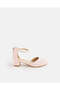 Girls Pale Pink Embellished Heels