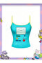 Blue Adventure Time Bmo Y2K Strap Cropped