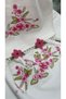 3D Embroidered Anali Girl Velvet Faux Silk Silk Ten Needle Embroidery Hand Face Towel - 5