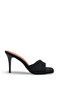 Vega Luce Women's Thin Heeled Slippers 0012712 Matte Black - 6