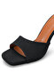 Vega Luce Women's Thin Heeled Slippers 0012712 Matte Black - 8
