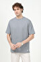 Men's Crew Neck Basic 100% Cotton Pack T-Shirt Light Gray - 26Y 5446 - 7