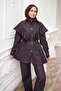 Mürdüm Ruffled Tunic and Trousers Denim Set - 4