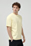 Men's Crew Neck Basic 100% Cotton T-Shirt Yellow - 26Y 5446 - 4