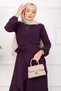 Casual Fit Aerobin Hijab Double Set Purple - 2